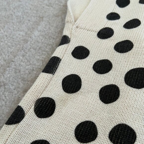Gudrun Sjoden Cotton Polka Dot Cardigan Sweater L - Picture 7 of 10